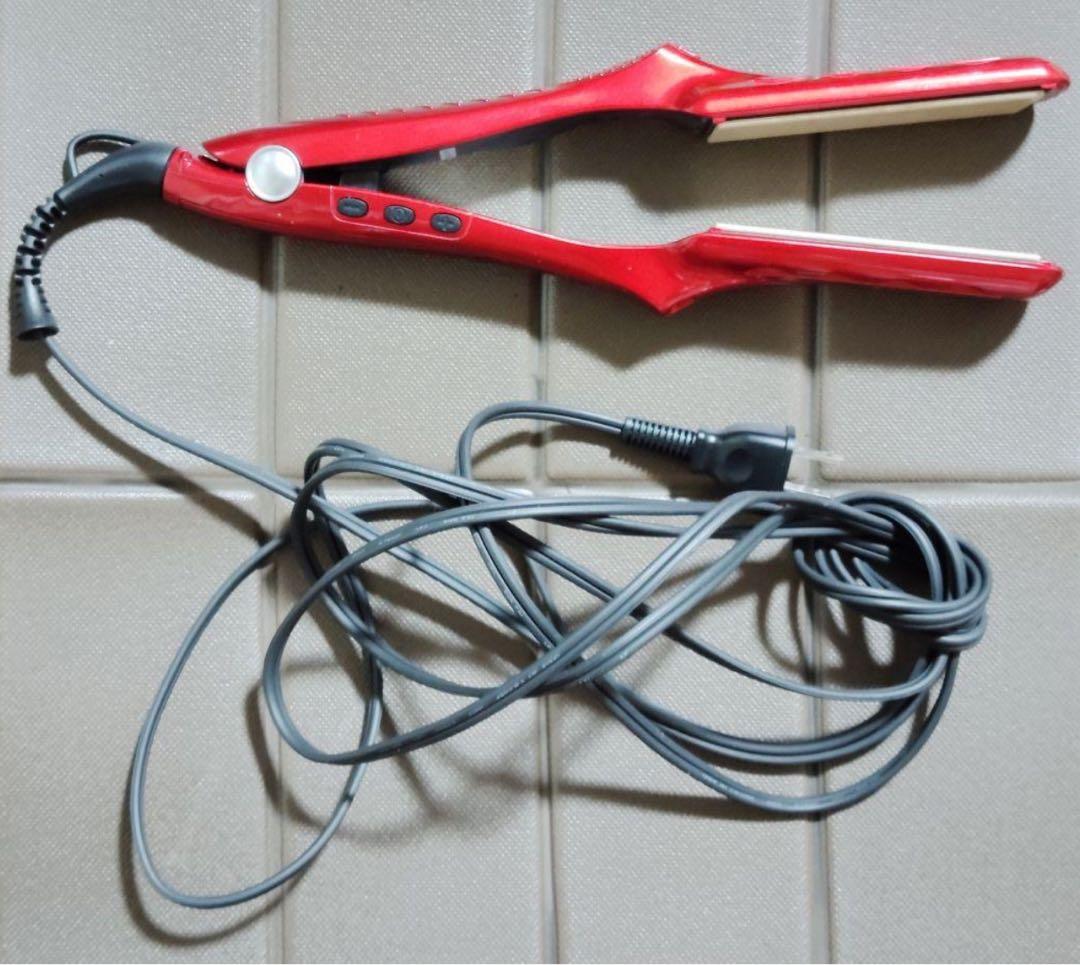 radiant プロフェッショナル ヘアアイロン レッド 28mm