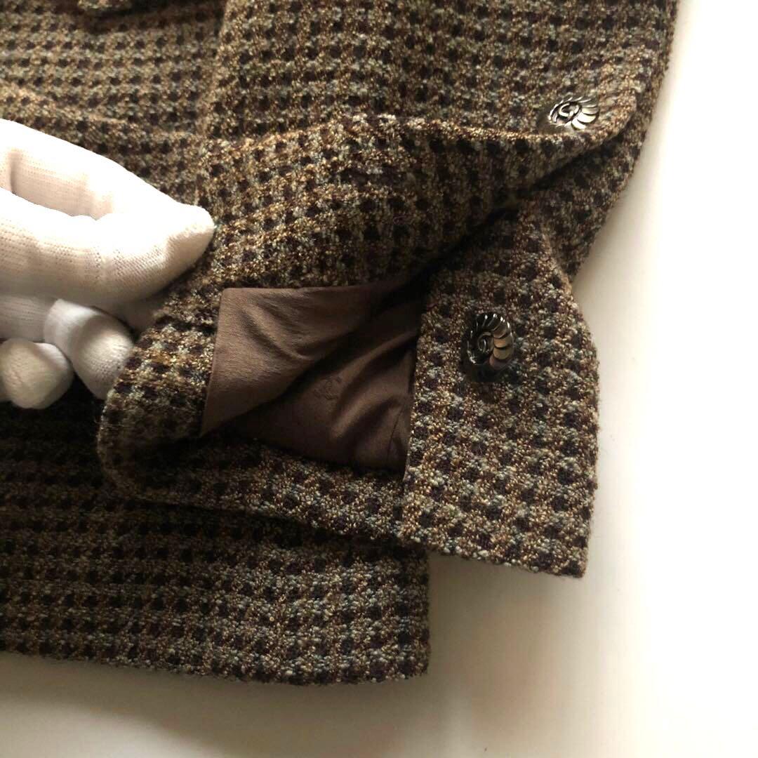 ★美品★シャネル ツイードテーラードジャケット ココマーク メタル フラワー40