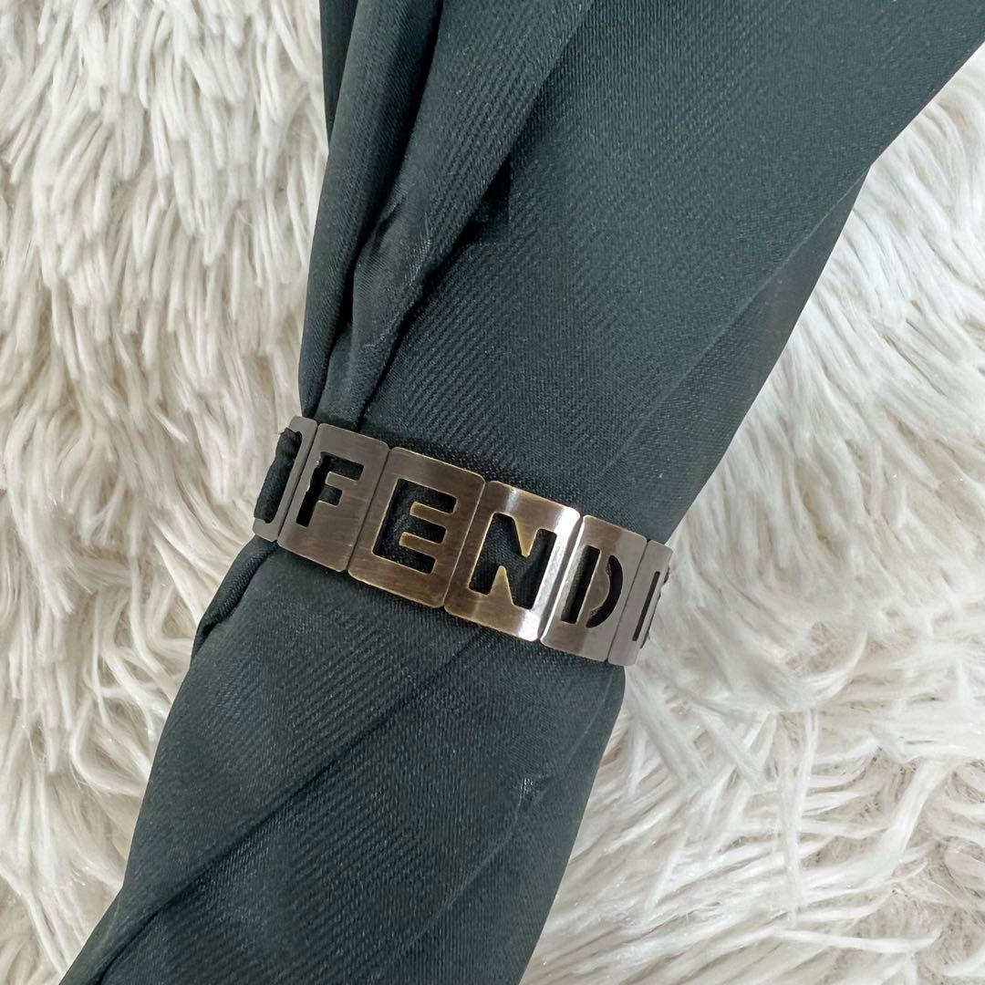未使用FENDI フェンディ　雨傘　長傘　ロゴ　ズッカ　65㎝　メンズレディース