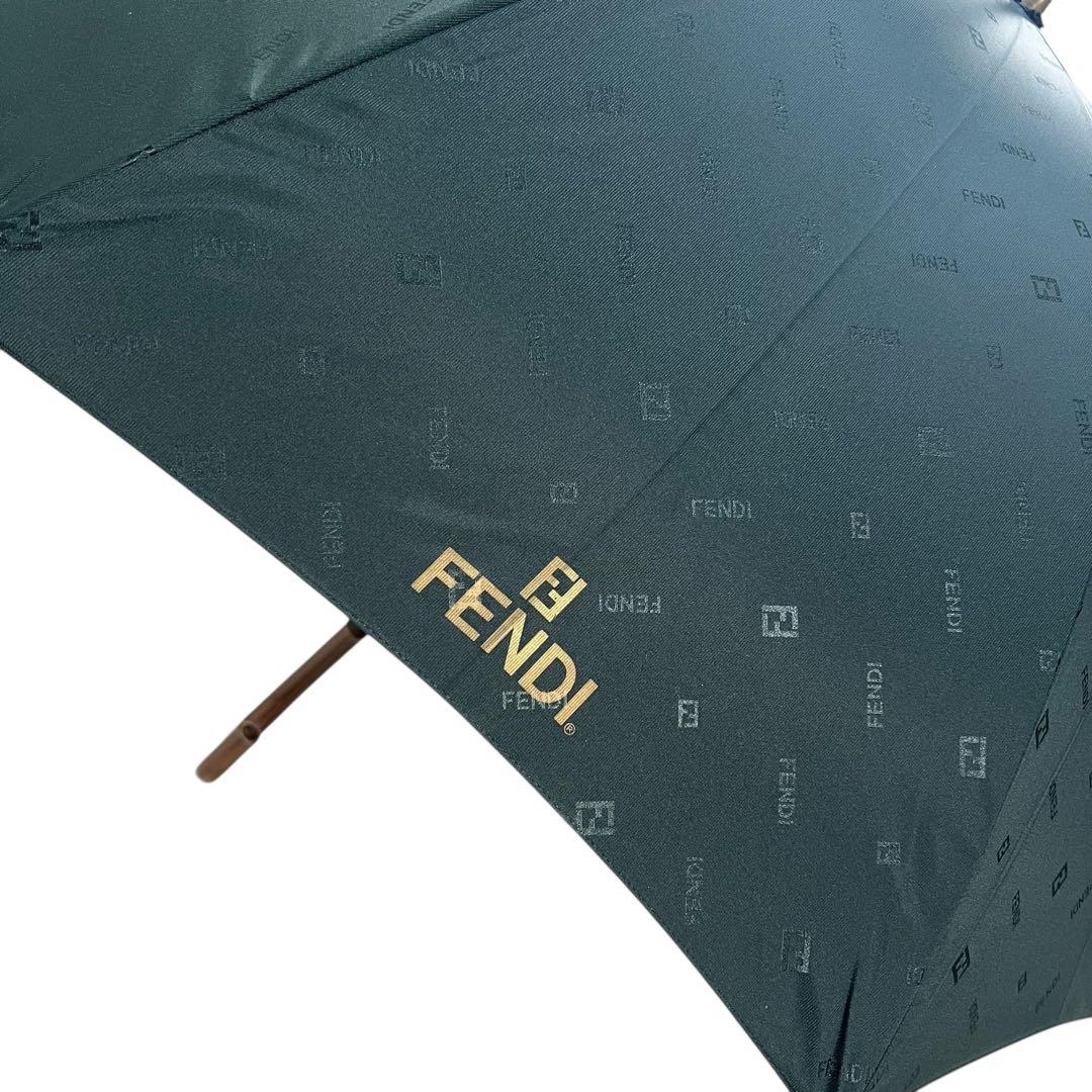 未使用FENDI フェンディ　雨傘　長傘　ロゴ　ズッカ　65㎝　メンズレディース