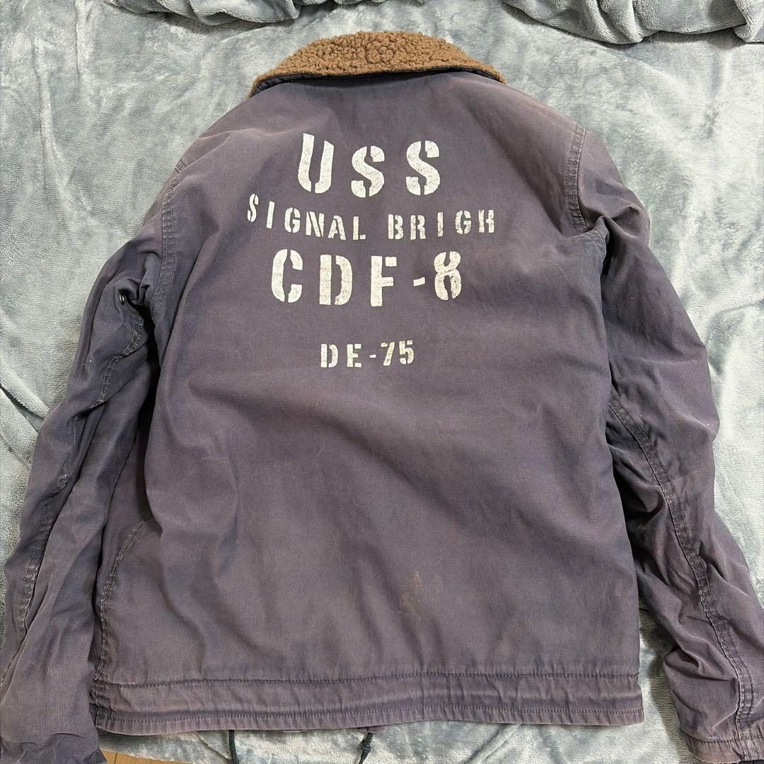 AVIREX U.S.N. ミリタリージャケット Lサイズ