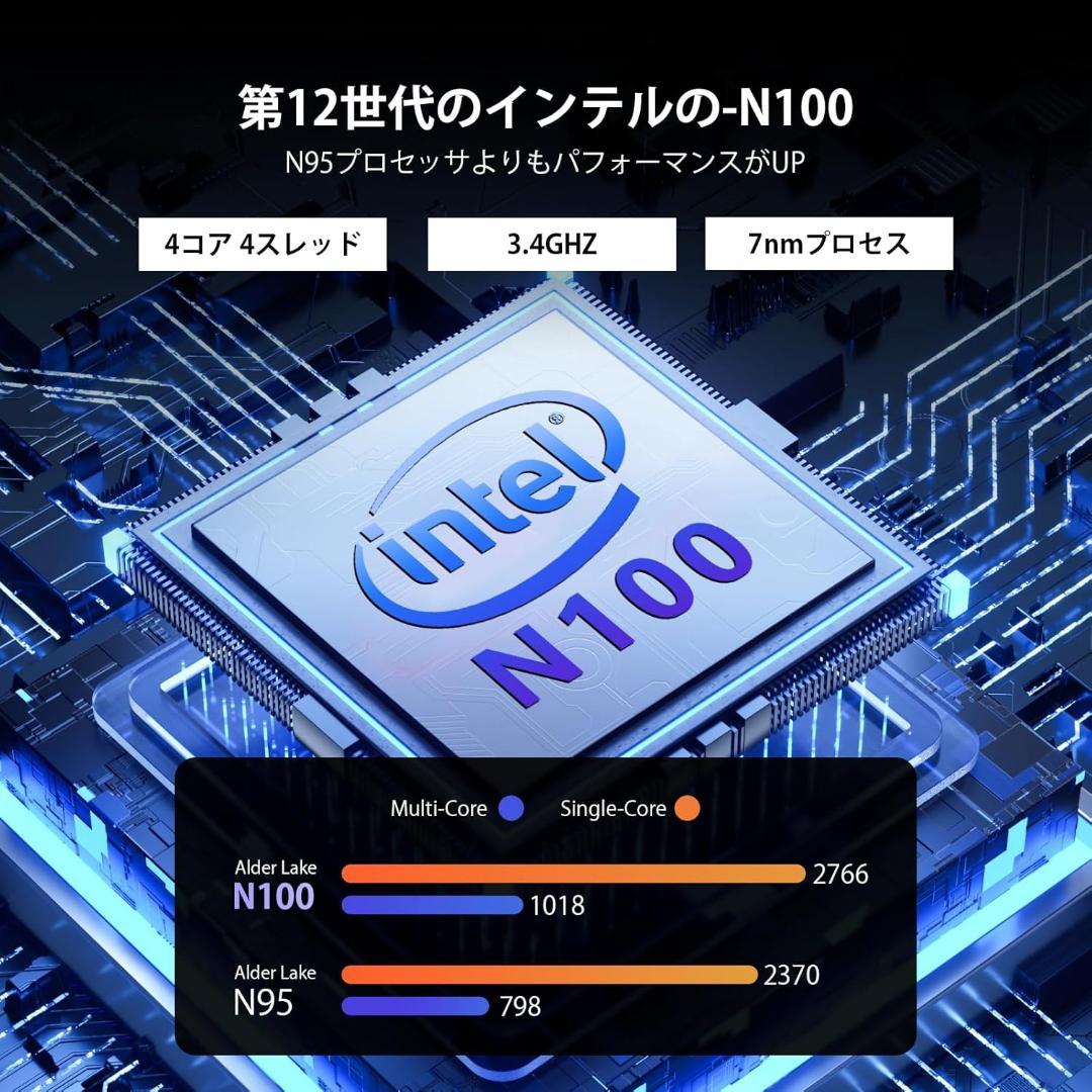 ミニPC 第12世代インテルAlder Lake N100 T9 Windows