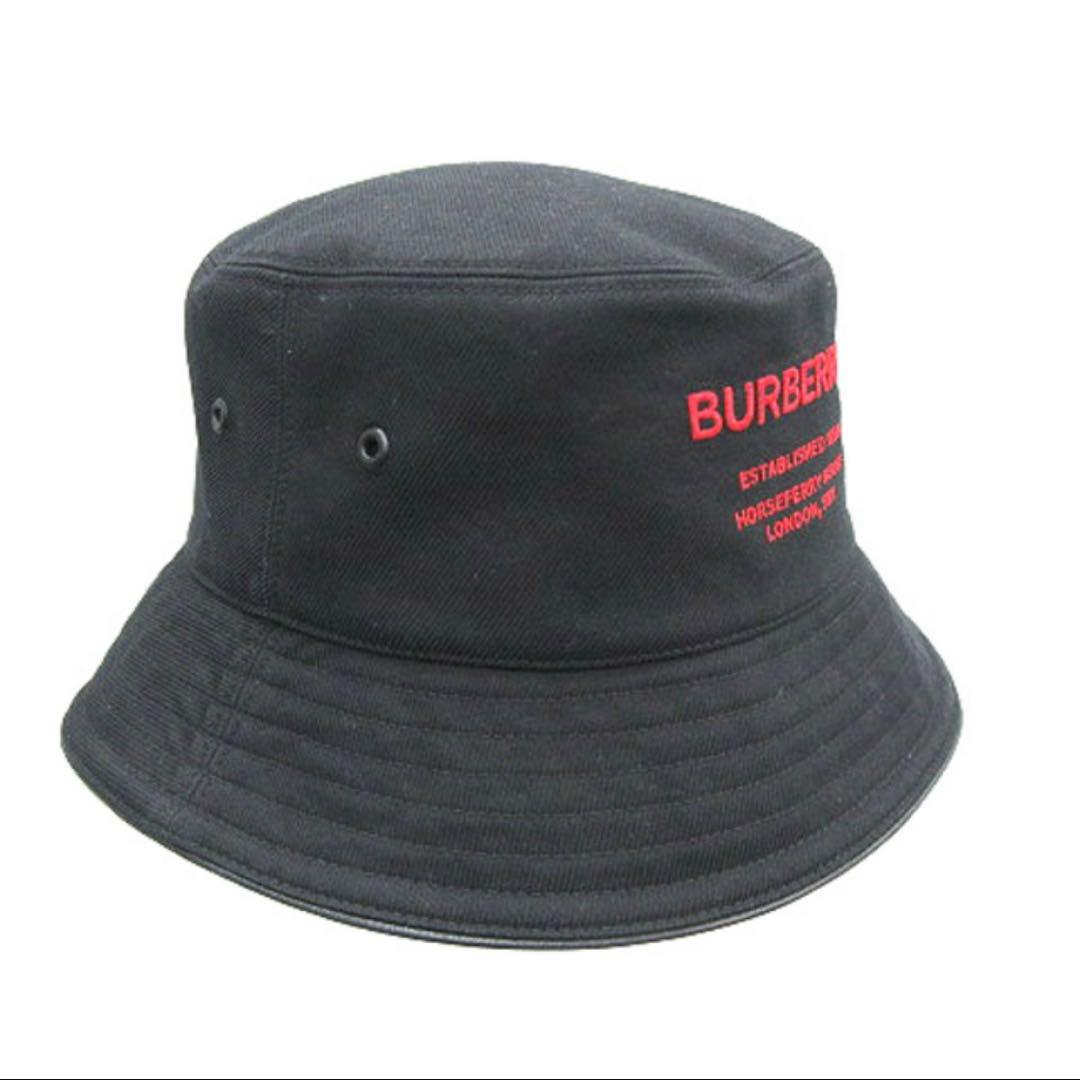 バーバリー BURBERRY 刺繍 バケットハット 帽子8053474 Lサイズ