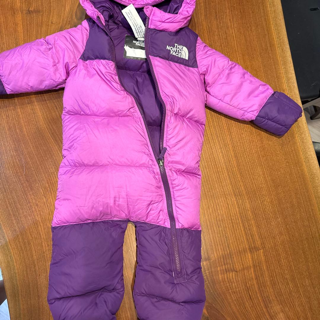 値下げ！THE NORTH FACE ジャンプスーツ 18-24M 紫
