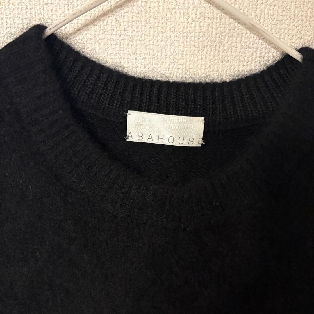 90s モヘアニット　ブラック ABAHOUSE
