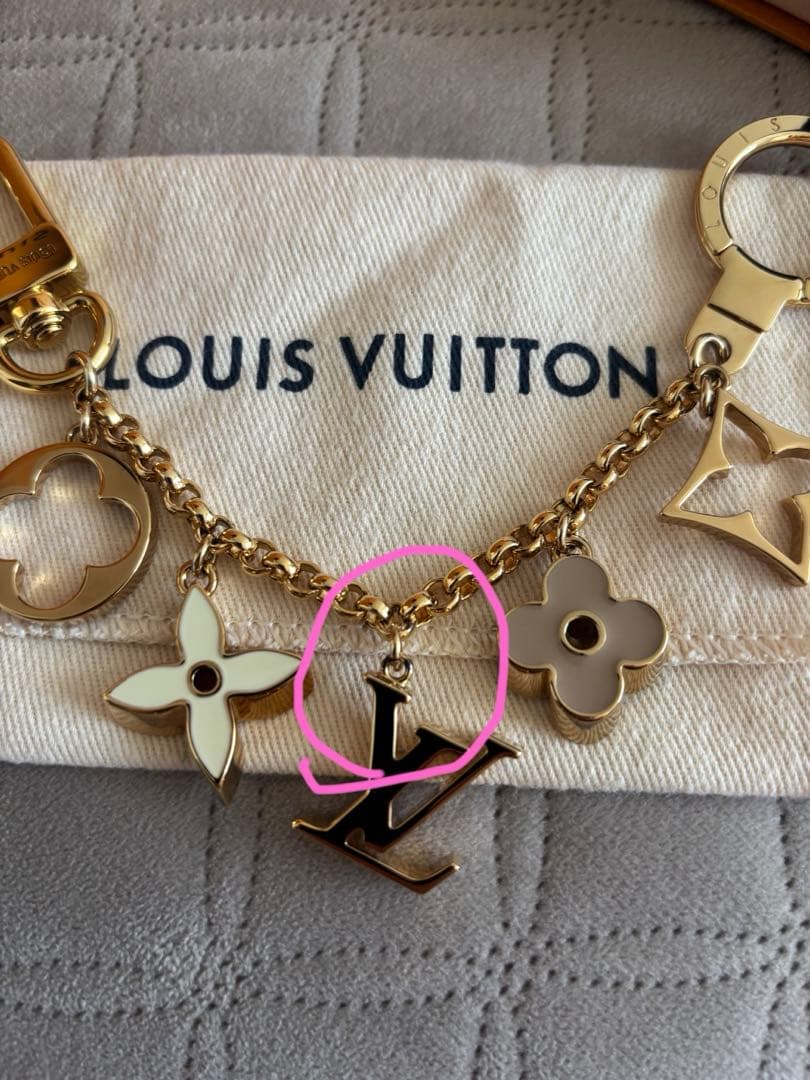 美品！ルイヴィトン　正規品フルール ドゥ モノグラム バッグチャーム