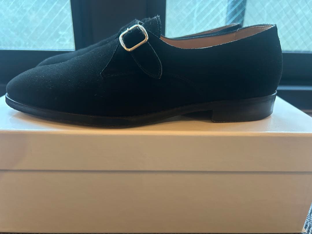 美品　フラテッリジャコメッティ　シングルモンクストラップ 大島拓身　シルバー