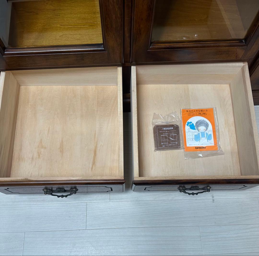 カリモク コロニアル サイドボード リビングボード キャビネット ※iso※