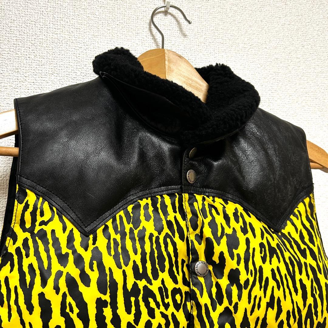 美品✨ ワコマリア ロッキーマウンテン ダウンベスト レオパード 36