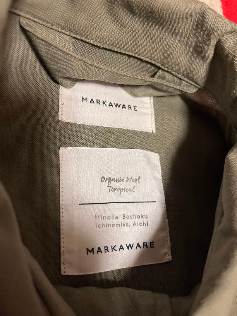 MARKAWAREフライトジャケットオーガニックウールTROPICAL 20ss