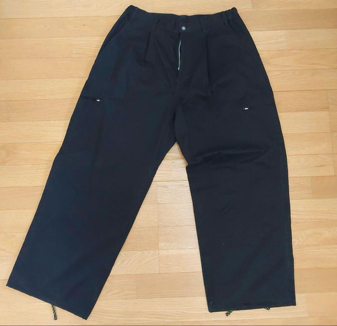 パンツ RAJABROOKE BASIK CHINO PANTS(WIDE) BLACK