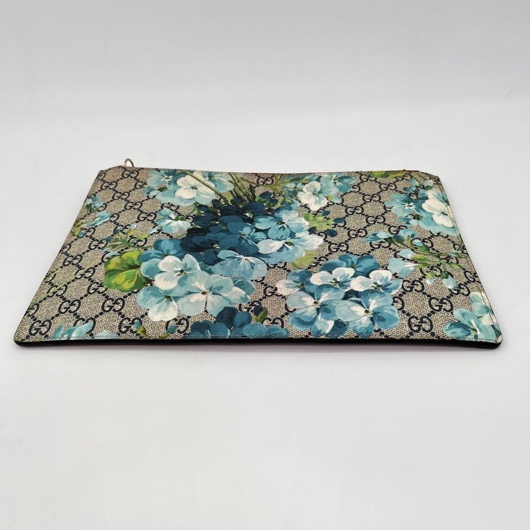 GUCCI セカンドバッグ GGスプリーム ブルームス ロゴ型押し 付属品付き