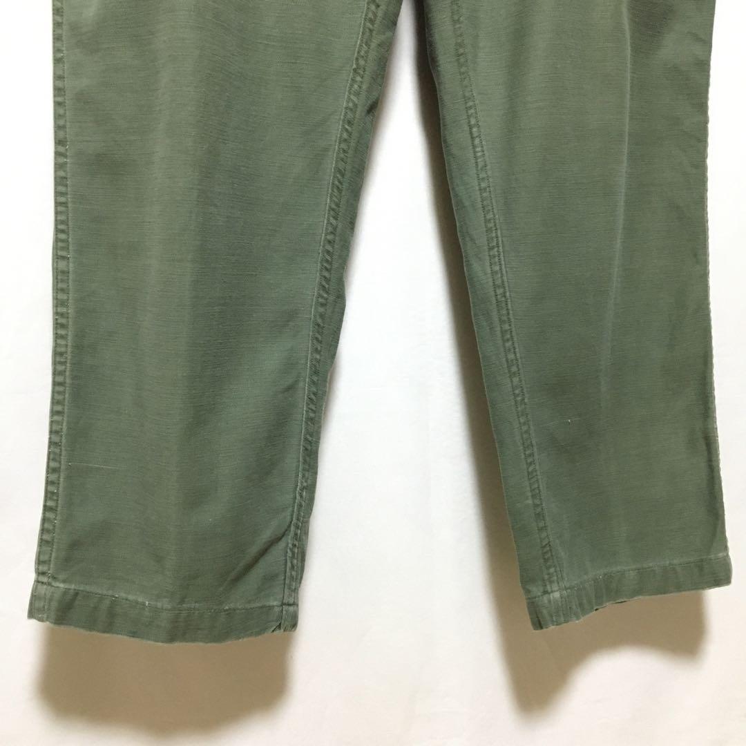 60s ベイカーパンツ コットン100 ボタンフライ us army オリジナル