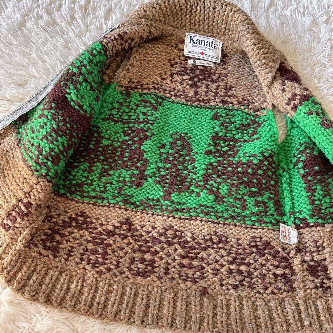 kanata ロペピクニックコラボ カウチンベスト ウール100% カナダ製