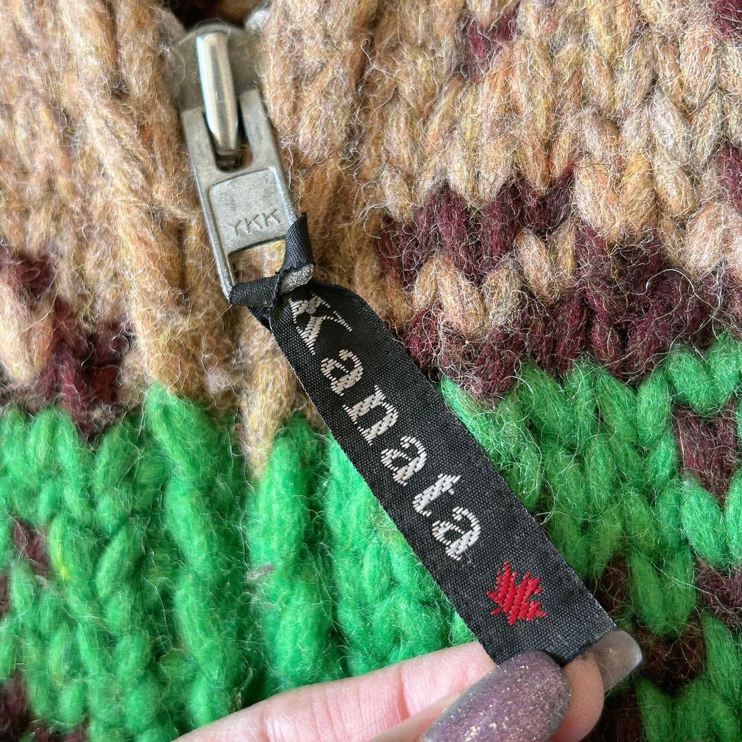 kanata ロペピクニックコラボ カウチンベスト ウール100% カナダ製