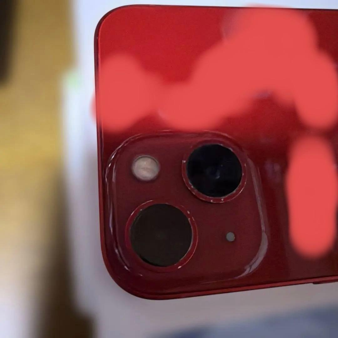 iPhone 13 (RED) 本体と付属品 保護フィルムは購入時すぐ貼ったまま