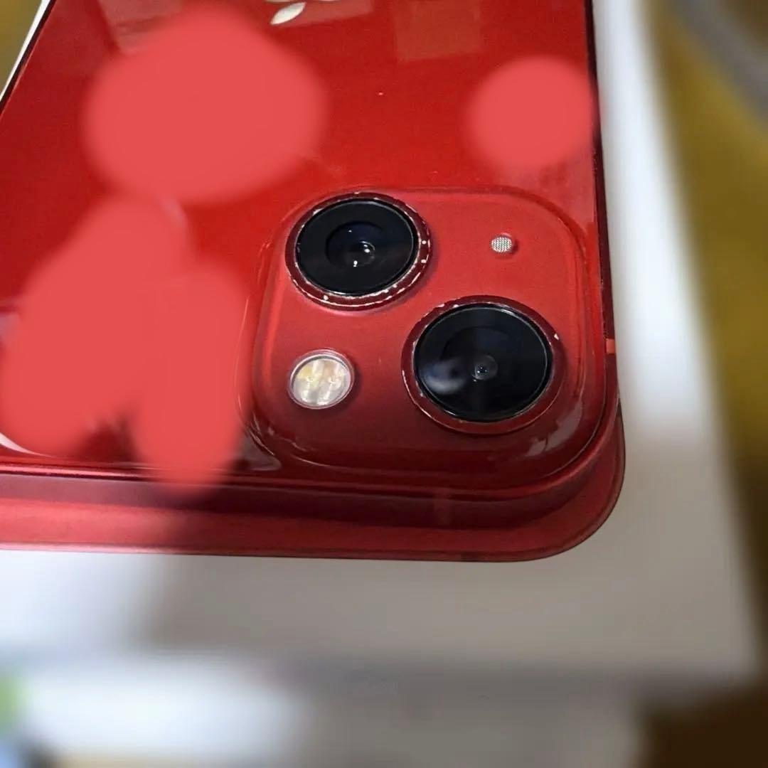 iPhone 13 (RED) 本体と付属品 保護フィルムは購入時すぐ貼ったまま