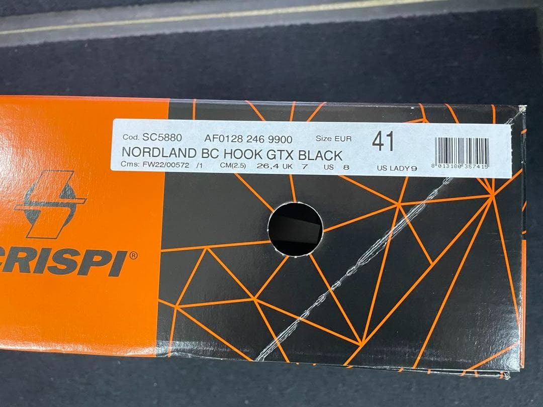 CRISPI ノーランドホーク GTX BC ブラック 26.0cm【新品未使用