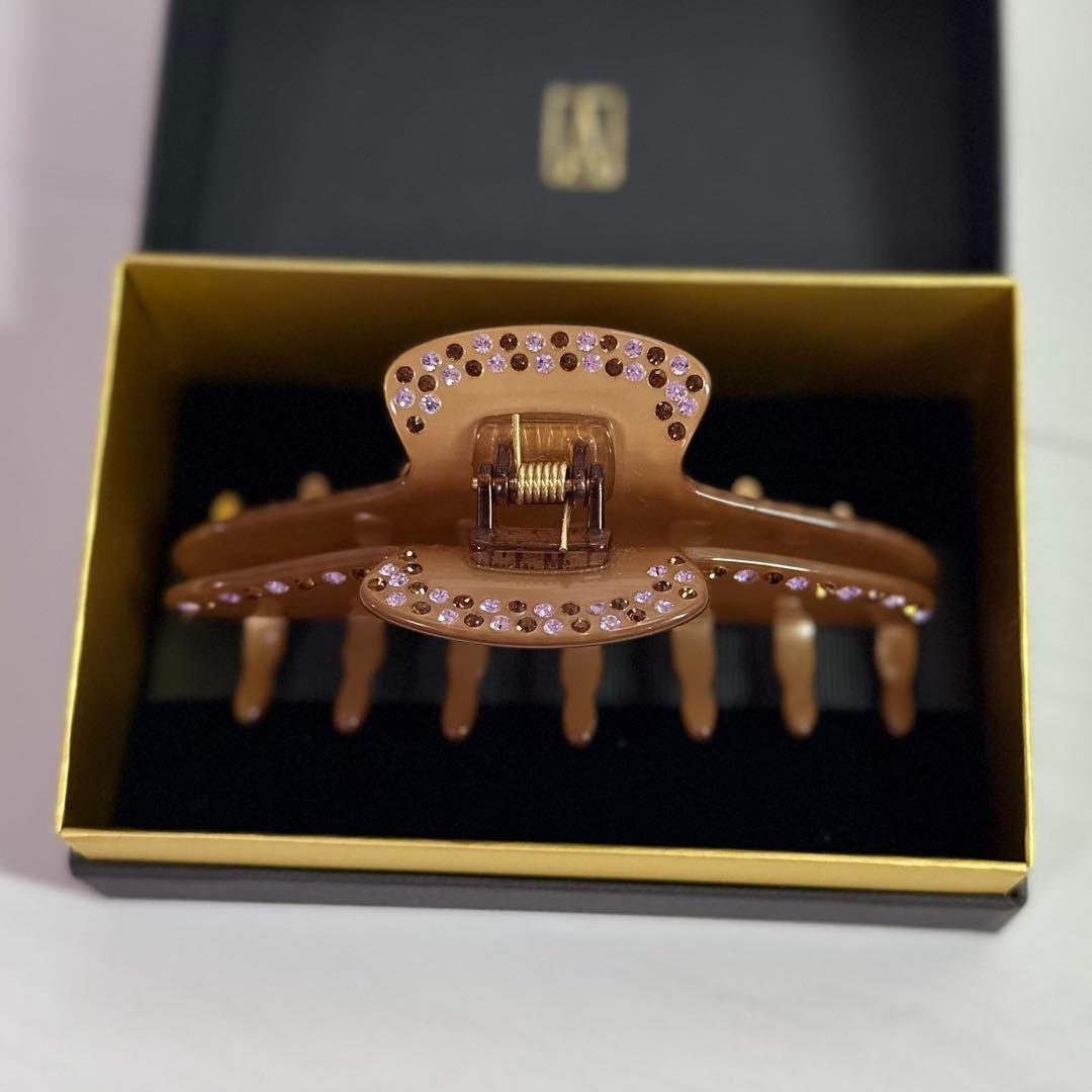 ALEXANDRE DE PARIS Lサイズ　クリップ　スワロフスキー