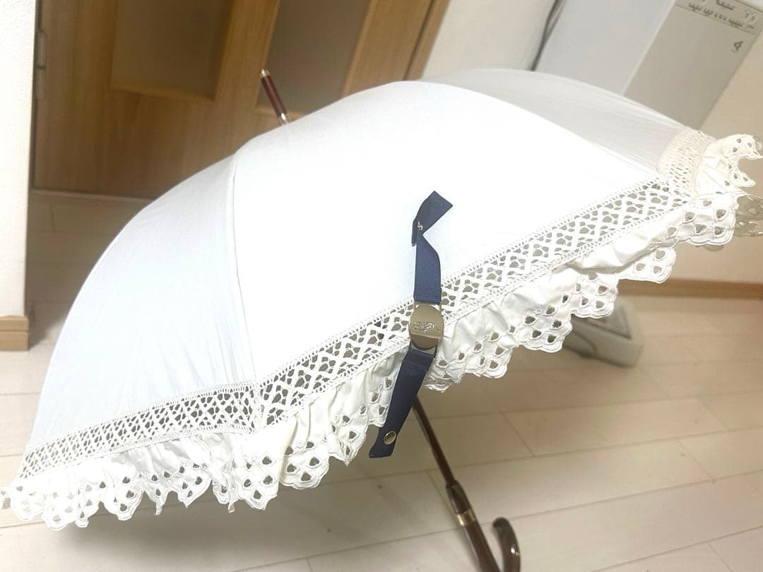 【新品未使用】ポロ　日傘　晴雨兼用傘 長傘 ホワイト　ラルフ