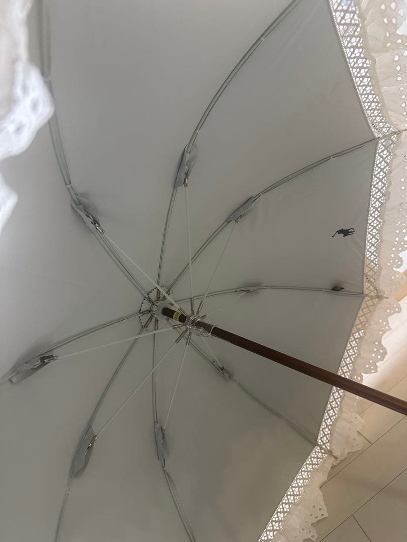 【新品未使用】ポロ　日傘　晴雨兼用傘 長傘 ホワイト　ラルフ