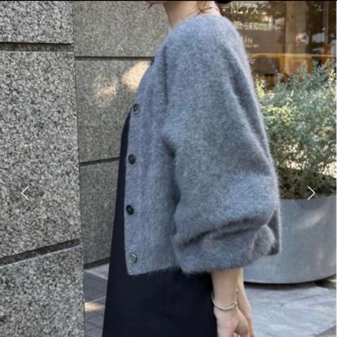 COLLAGE GALLARDAGALANTE フォックスショート丈カーディガン