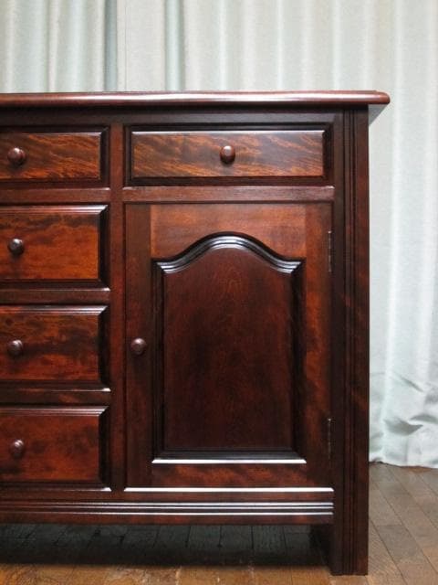 美品 松本民芸家具 ミズメザクラ 無垢材 G型 サイドボード 定価550,000