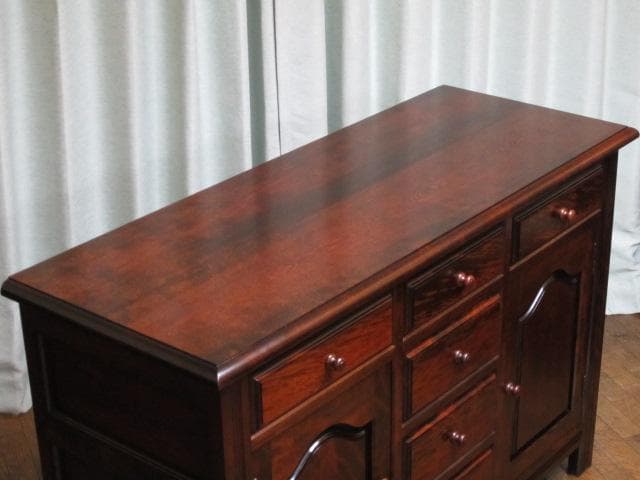 美品 松本民芸家具 ミズメザクラ 無垢材 G型 サイドボード 定価550,000