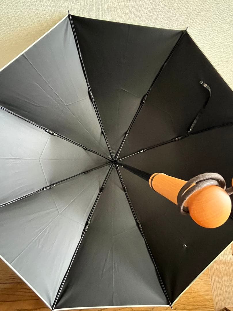 【新品同様】日傘 ２段折 / moku サンバリア100 折り畳み