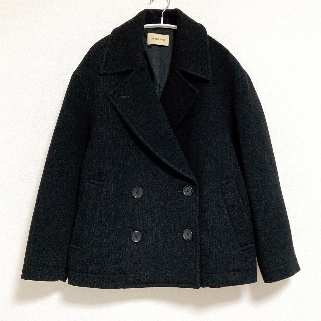 カレンソロジー　Curensology　オーラピーコート　黒　F　ウール