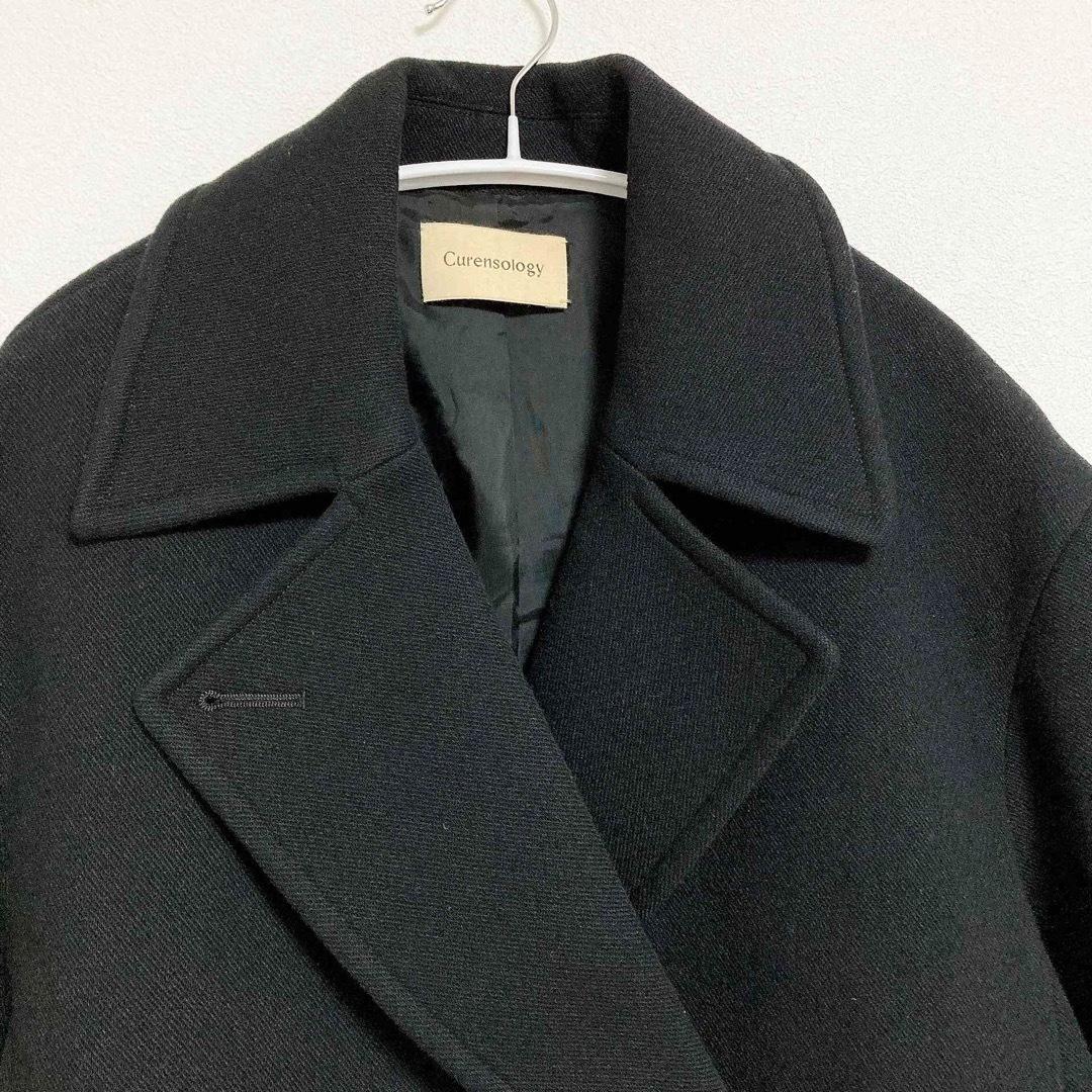 カレンソロジー　Curensology　オーラピーコート　黒　F　ウール