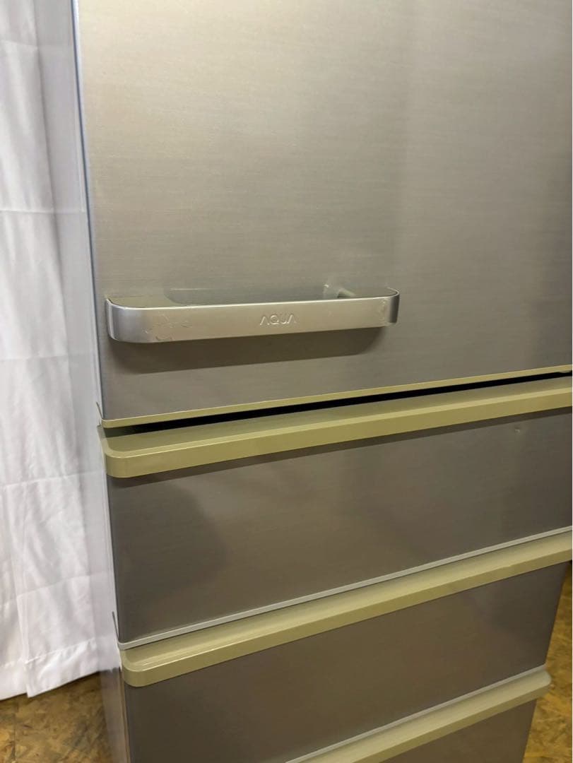 AQUA 4ドア冷蔵庫 AQR-36H(S) 2019年製 355L左開き