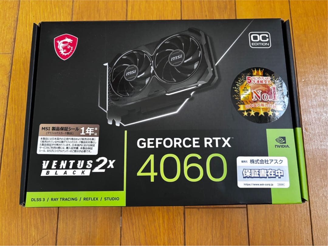 グラフィックボード・グラボ・ビデオカード MSI GEFORCE RTX 4060 OC EDITION