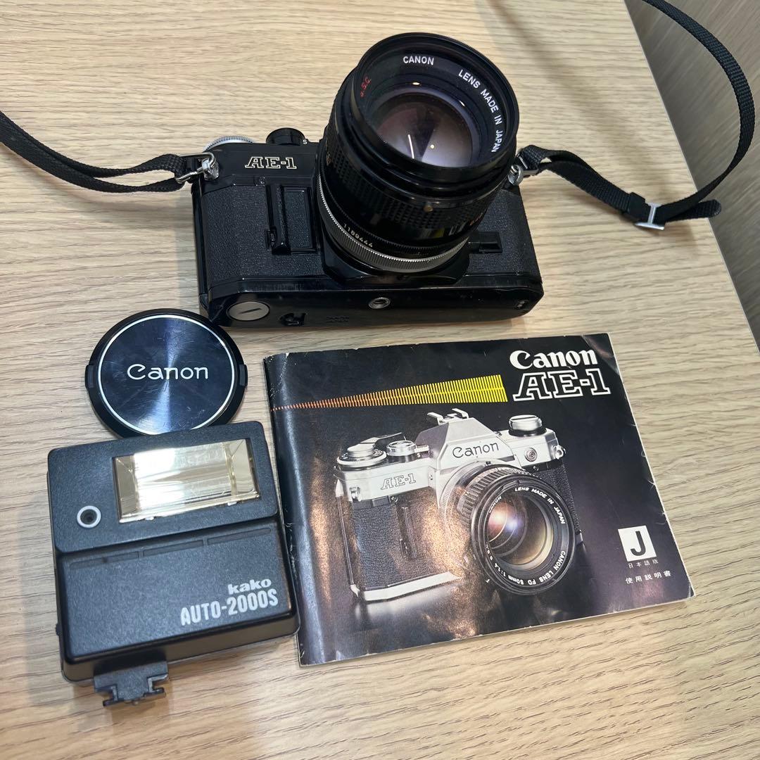 Canon キャノン A-1 フィルムカメラ　フラッシュ付き