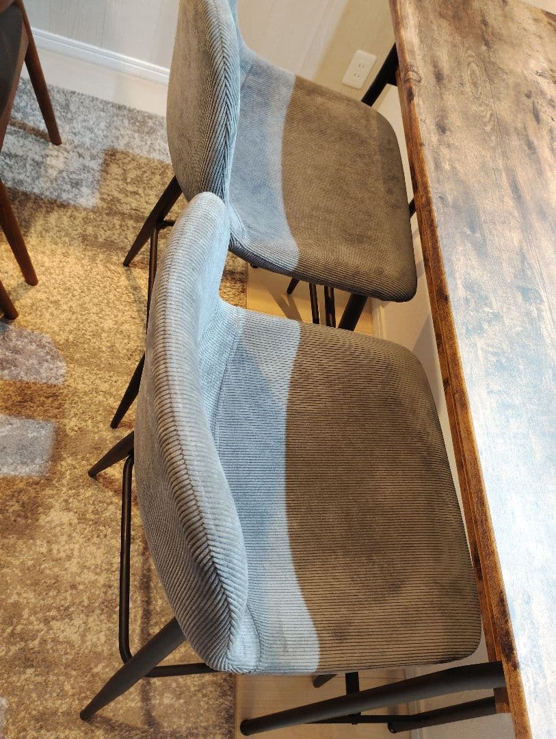 【momonGAさま】カウンターテーブル カウンターチェア2脚 美品 引取限定