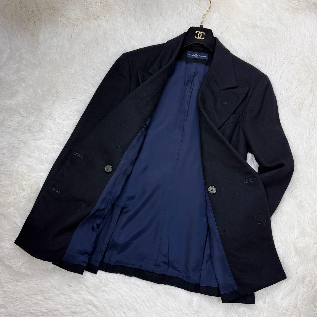 美品♡ラルフローレン 金ボタン 紺ブレ テーラード ダブル ジャケット