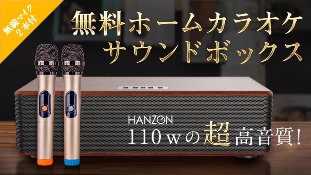 ☆新品未開封☆ HANZON サウンドボックス カラオケセット TX-80HD