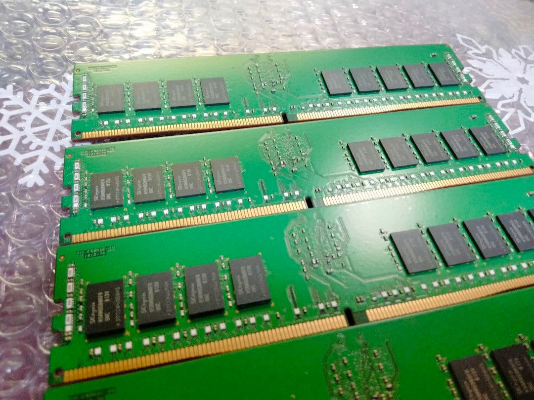 96GB 16GB ×6枚 DDR4 ECC メモリ PC4-2400T SK