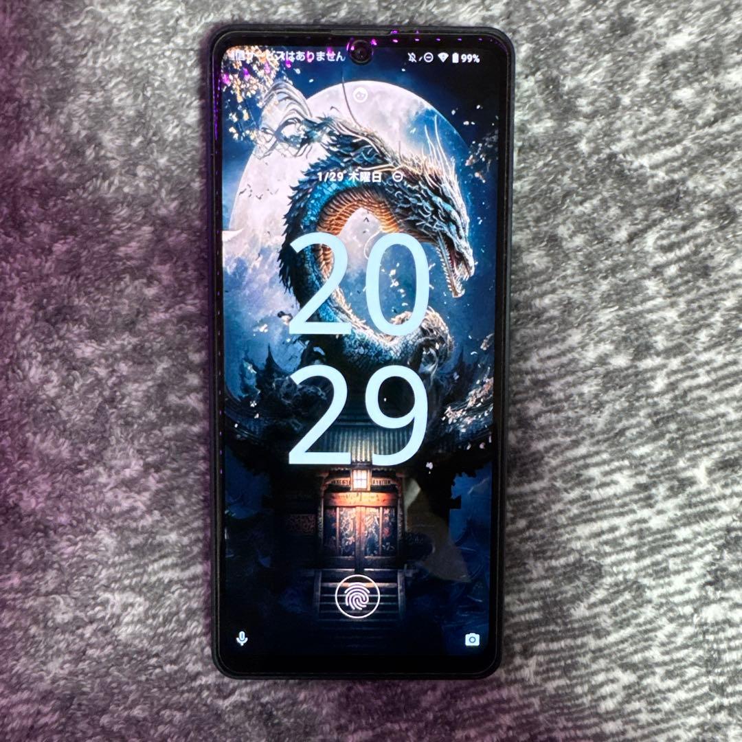 AQUOS SH-48 docomo ブラック 本体 カバー付き