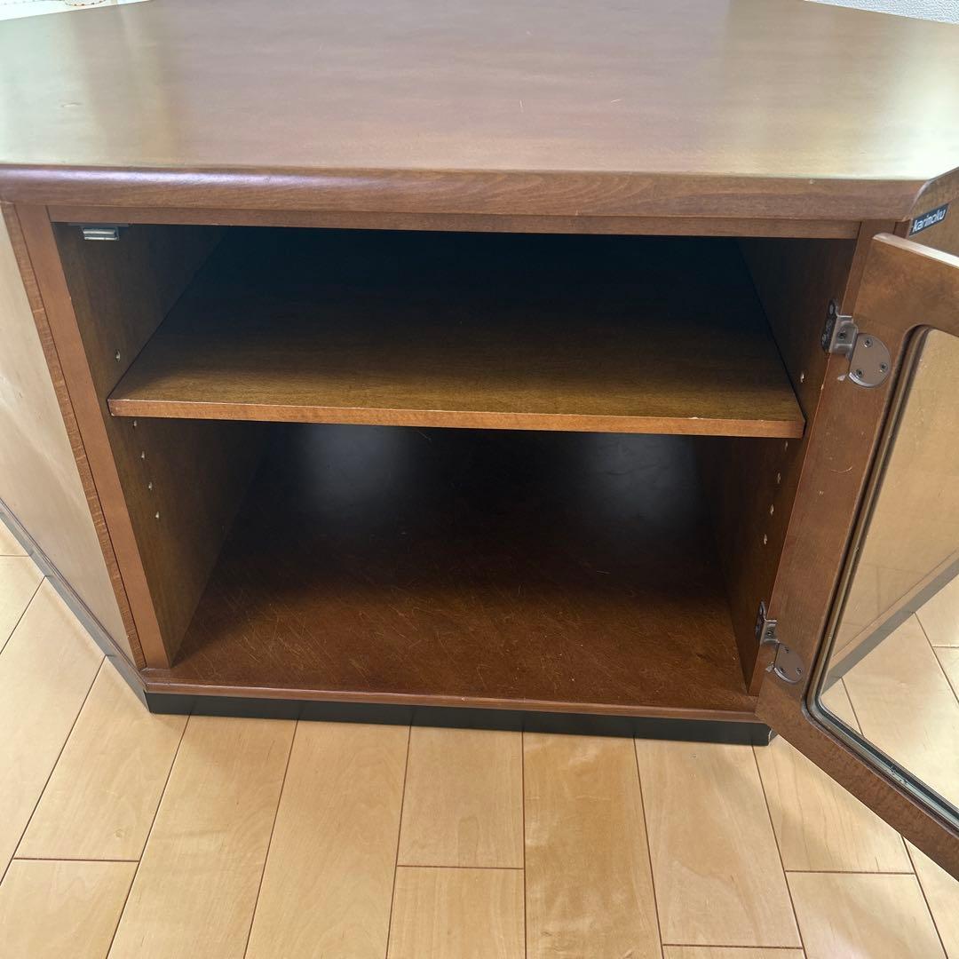 カリモク　コーナーテレビボード　テレビ台　カリモク家具　オールドカリモク　サイド