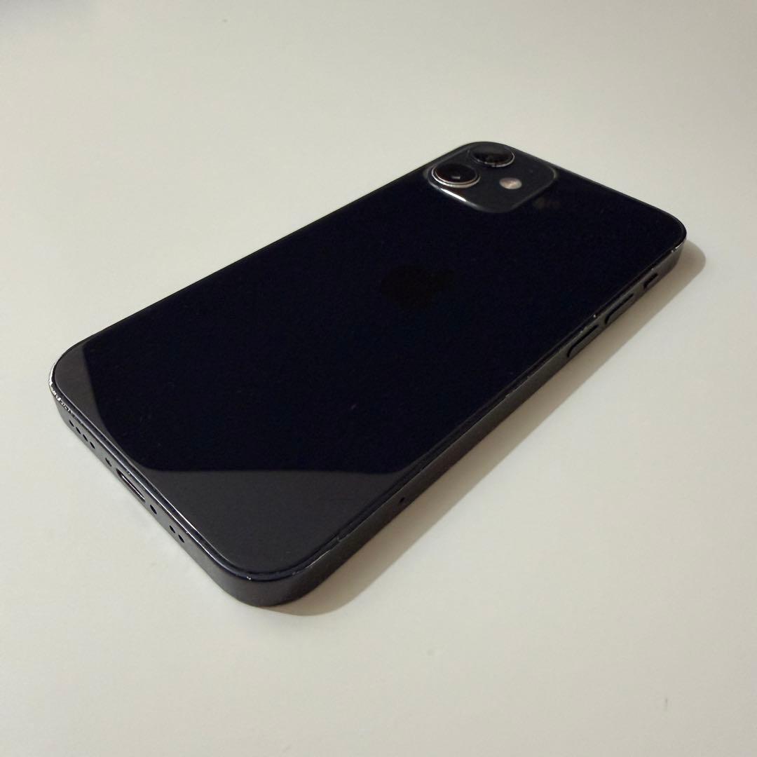 iPhone 12 mini 黒 128GB SIMフリー 電池75% フィルム
