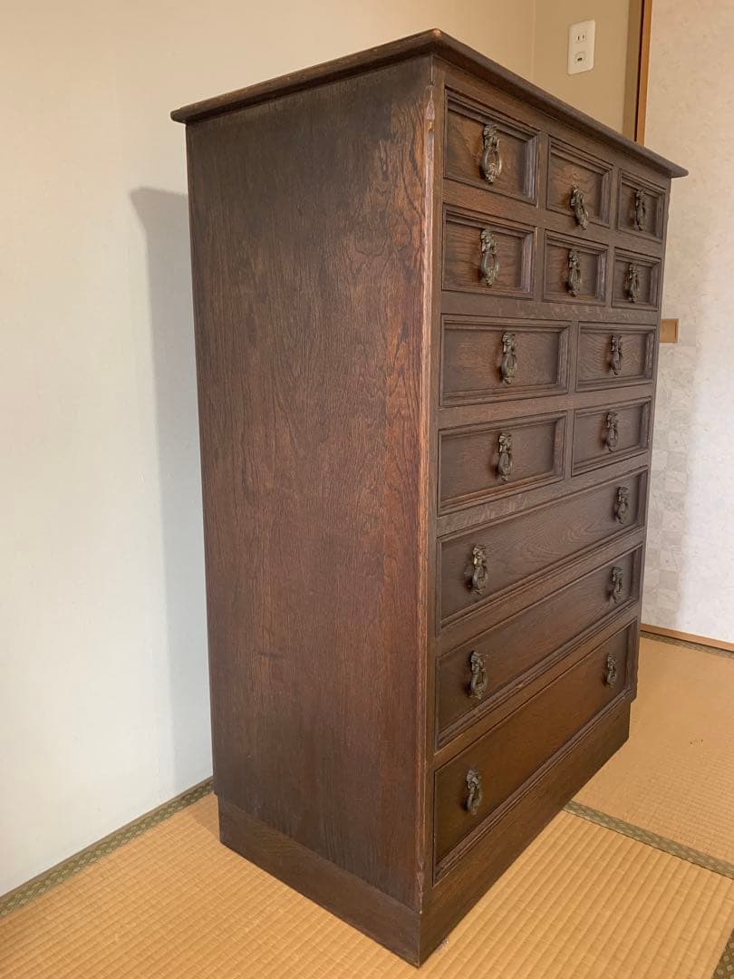消*こ様 永田良介　神戸家具 木製　チェスト たんす　押入れ　13 引き出し　ビ
