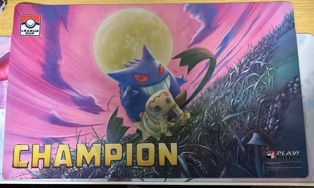 ポケモンカード　プレイマット　ゲンガー　海外プレイマット　チャンピオン