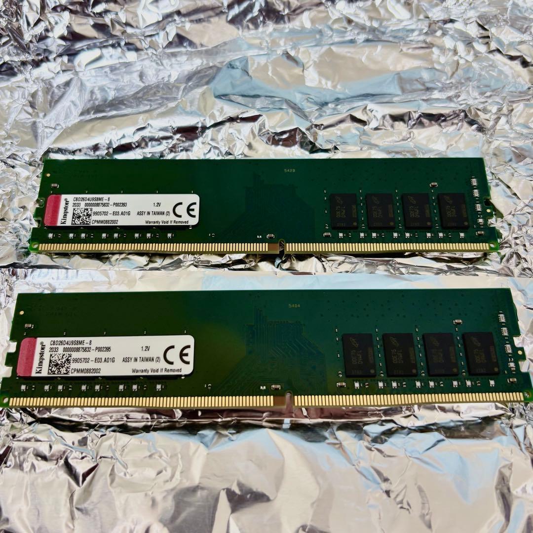 DDR4 2666 Kingston 16GB（8GB×2）