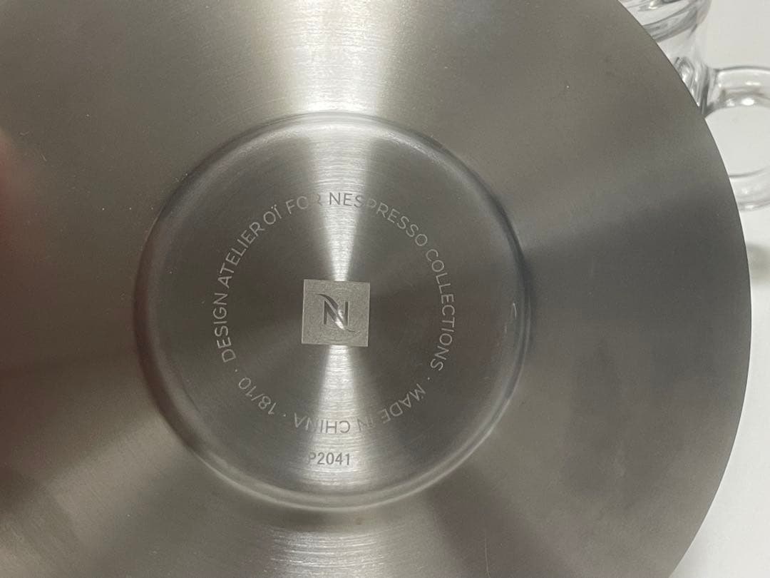 中古ネスプレッソコーヒーメーカーF521 + ネスプレッソコップセット(2個)