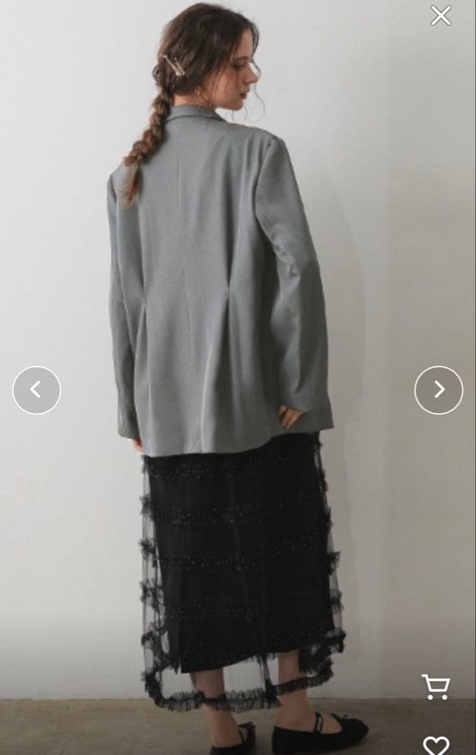 ANDRESD】jewels shine boxy jacket オケージョン