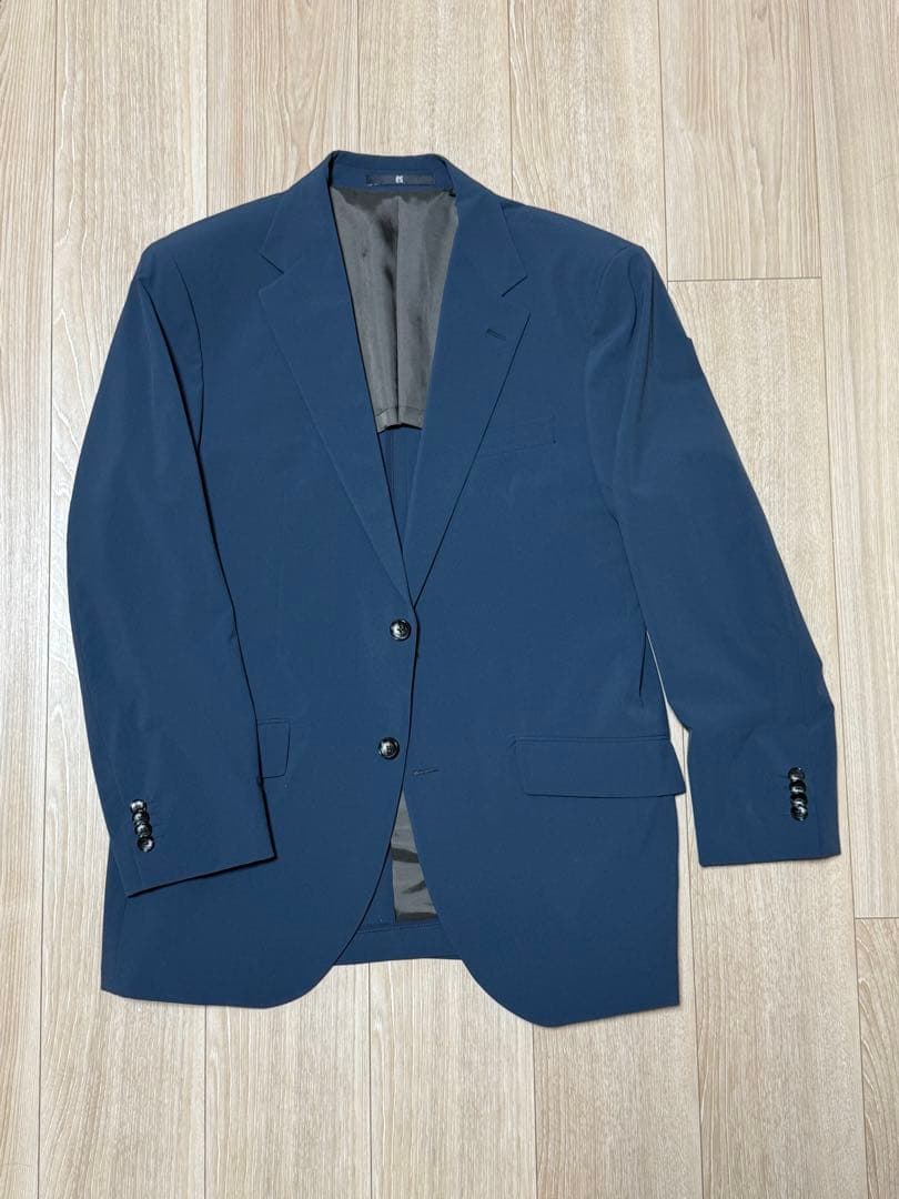 【1/3まで値引】 【未着用】オンワード樫山 ネイビー 洗えるスーツ