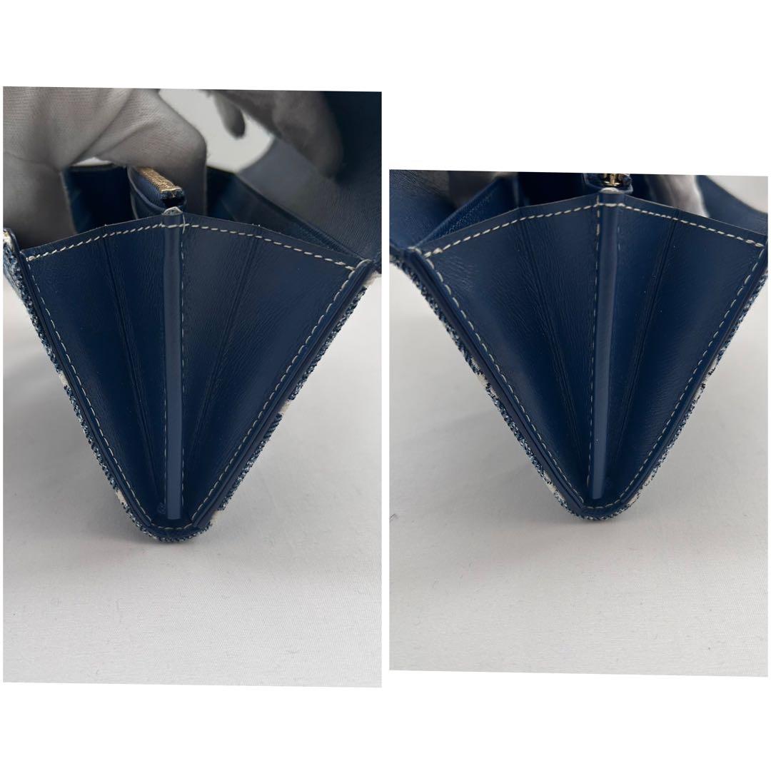 ルイヴィトン ポルトフォイユサラ モノ グラムジャガードデニム 長財布 マリーヌ