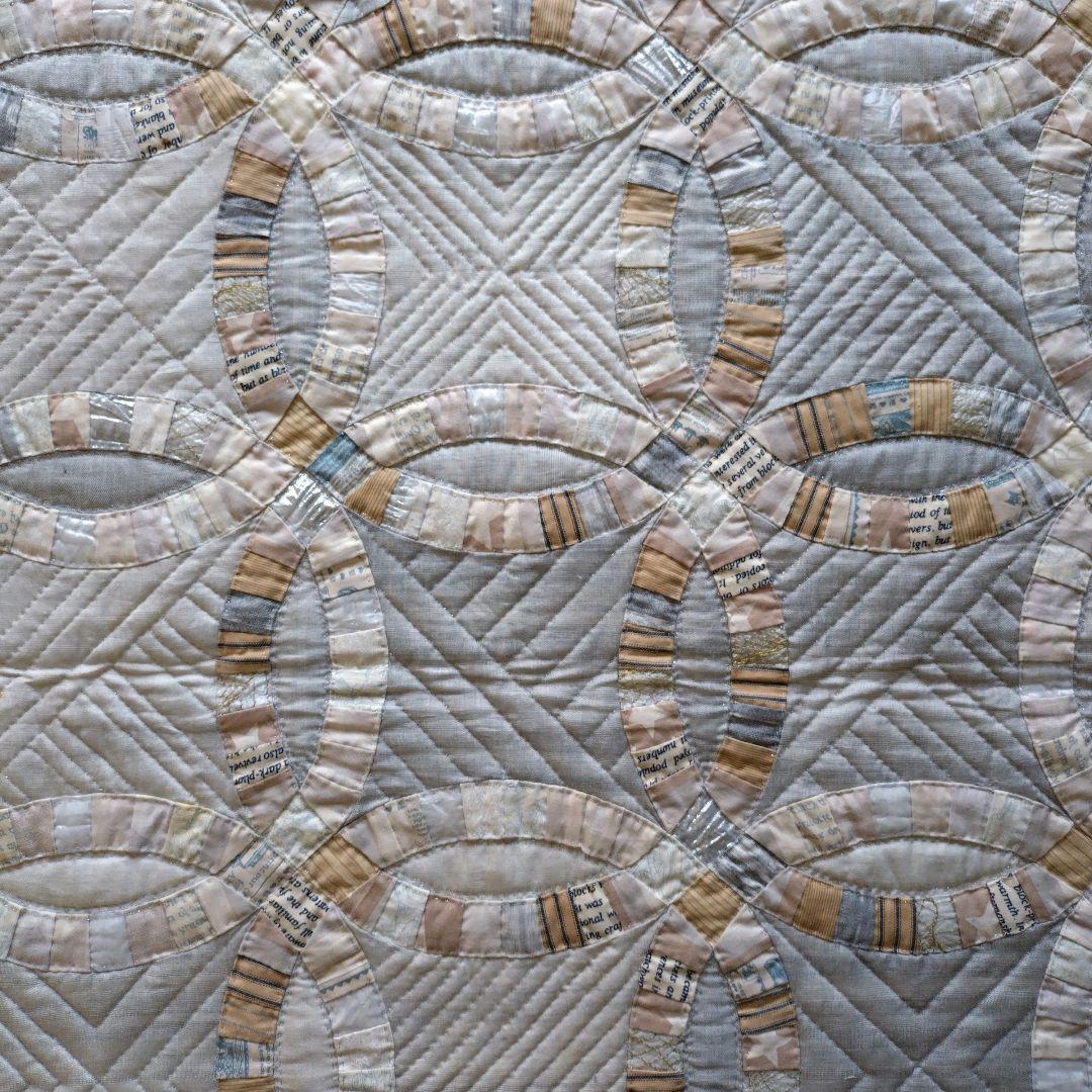 パッチワークキルト タペストリー〈ダブルウェディング〉