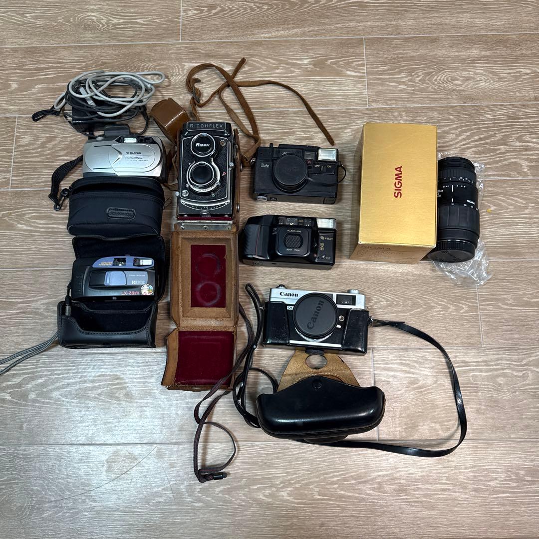 フィルムカメラ　まとめ売り　ジャンク　レンズ　二眼レフ　一眼レフ